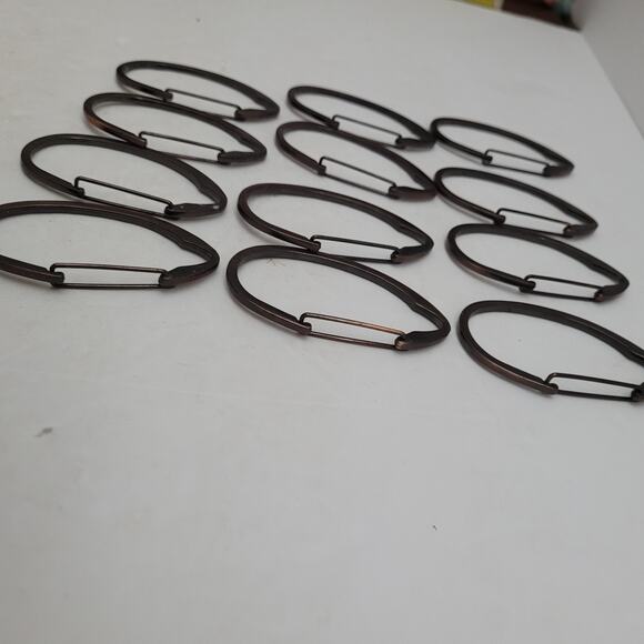 Stylish Metal Shower Curtain Hooks - Set of 12 - Picture 8 of 8